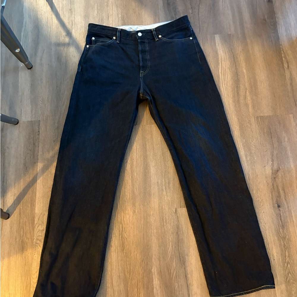 Momotaro Wide Leg Indigo Jeans
